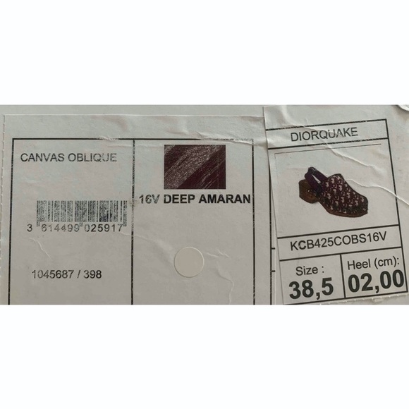 100% Authentic BNIB Diorquake Canvas Clogs. 38.5 - Picture 6 of 11